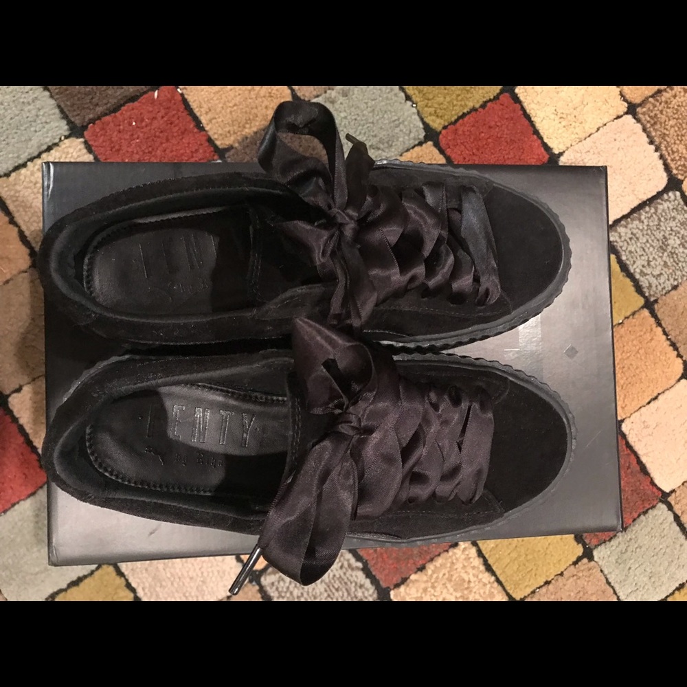 FENTY CREEPERS! .... black suede